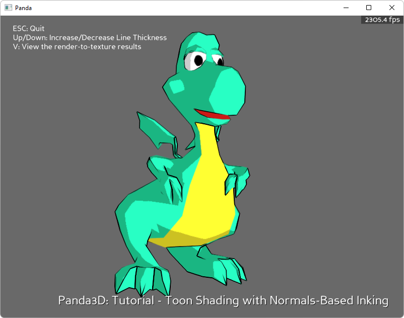 Sample Programs: Cartoon Shader — Panda3D Manual