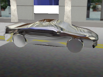 The car with sphere map