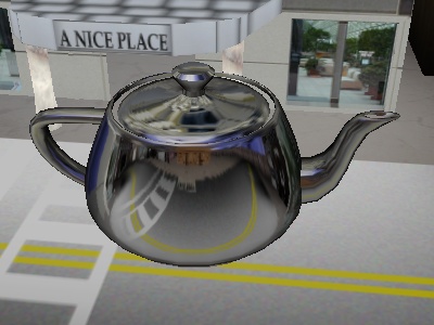 The teapot with sphere map